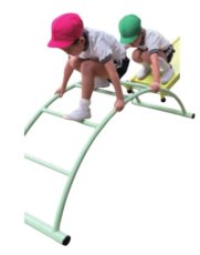 画像3: たいこ橋　アスレチック　園向け遊具　室内　屋外　保育園 幼稚園 施設 公共 商業 遊具 園庭 バランストレーニング (3)