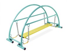 画像1: 小山の一本橋　アスレチック　園向け遊具　室内　屋外　保育園 幼稚園 施設 公共 商業 遊具 園庭 バランストレーニング (1)