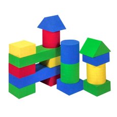 画像1: エバープレイブロック Cセット 16ピース 積木　ウレタン　 (1)