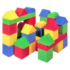 画像1: エバープレイブロック Dセット 32ピース 積木　ウレタン　 (1)