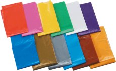 画像1: 水色 カラービニール袋(10枚組) (1)